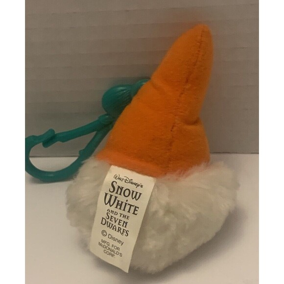 Walt Disney’s Snow White & Seven Dwarfs Plush DOC & Grumpy Key Chain - Picture 3 of 6